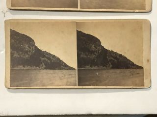 4 - 1890 - 1900 Stereoview Cards Lake George NY Landscapes Buck Mt. ,  Off Minnehaha 2