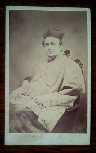 Cdv Photo Of Bishop Alexander Goss (2nd Rc Bishop Of Liverpool) 1814 To 1872