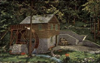 Old Rice Grist Mill Near Norris Dam Tennessee Tn Mailed 1943