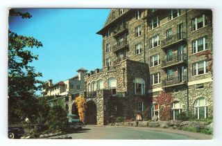 Vintage Postcard Entrance To The Inn Buck Hill Falls Pa Pennsylvania