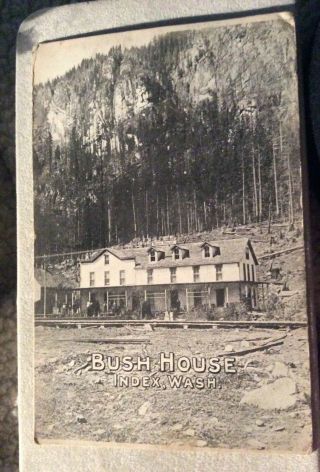 Black White Postcard January 1910 Bush House - Index,  Washington