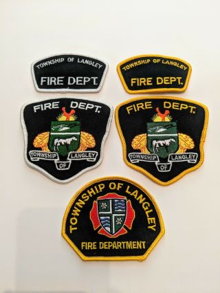 Township Of Langley Bc Fire Dept.  Patches