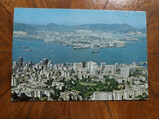 Rp Postcard Hong Kong Kowloon Harbour Cheng Ho Choy Photo.
