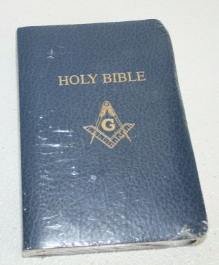 Freemason Holy Bible Master Mason Edition Blue