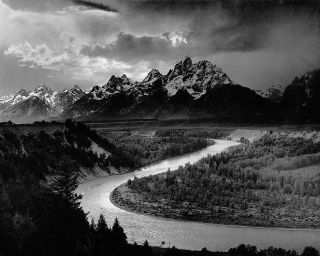 The Tetons And The Snake River Ansel Adams 11x14 Silver Halide Photo Print