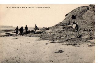 Over 100 Year Old Vintage Postcard St - Jacut - De - La - Mer Near St Malo