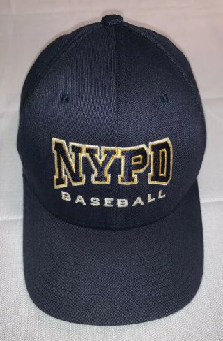 Nypd York City Police Department Nyc Hat Cap Flex - Fit Sz S - M Baseball