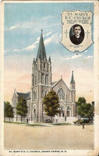 Grand Forks,  North Dakota - St.  Mary Roman Catholic Church - Architecture 1919