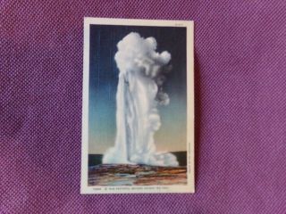 Vintage Postcard National Parks - Yellowstone,  Old Faithful Geyser 13040