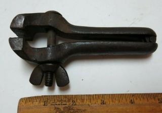 Vintage Unmarked Gunsmiths Hand Vise 1 - 3/8” Jaws USA like Millers Falls No.  3 3