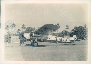 Air France Fokker F.  Viib - 3m Trimotor F - Aluk Raf Seletar Singapore 1930 