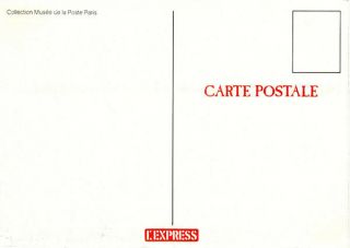POSTMAN IN TALL HAT delivers letter French Musée de La Poste p/card for buyer MZ 2