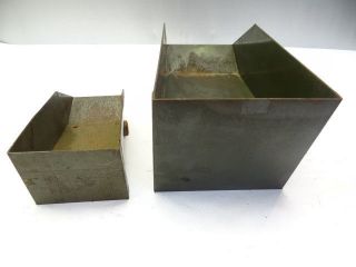 Two Vintage Industrial Stackbin models A - 10 A - 12 Factory Tool Parts Storage Bins 3