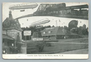 Canobie Lake Nh “in The Future” Steam - Punk Fantasy Salem Amusement Park 1910s