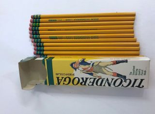 12 Dixon Ticonderoga 1388 - 2 5/10 Vintage School Pencils Drawing Drafting