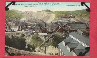 Homestake Mine & Mills Lead South Dakota Black Hills Pc (c) 1911 Open Cut Gold Sd