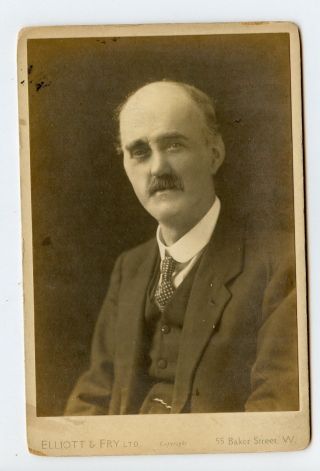 Vintage Cabinet Card Sir James Sexton British Trade Unionist And Politician.