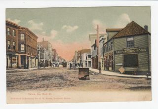 1908 Postcard Calais,  Me.  Main St.