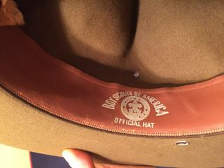 Vintage 1930 ' s BSA Boy Scout Master or Leader Campaign Hat - 7 1/4 3
