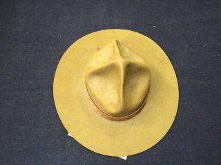 Vintage 1930 ' s BSA Boy Scout Master or Leader Campaign Hat - 7 1/4 6