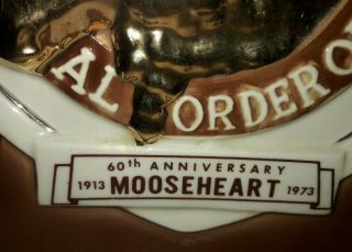 Vintage Loyal Order Of Moose 1972 Moosehaven Mooseheart Anniversary Decanter 4