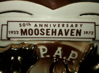 Vintage Loyal Order Of Moose 1972 Moosehaven Mooseheart Anniversary Decanter 5