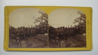 Stereoview Above The Clouds Switchback Railroad Mauch Chunk Pa Lehigh Valley Rr