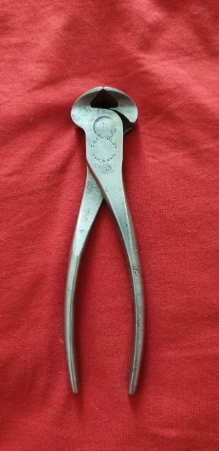 Vintage Usa 72 - 6 Crescent Tools End Cutting Nippers Pliers