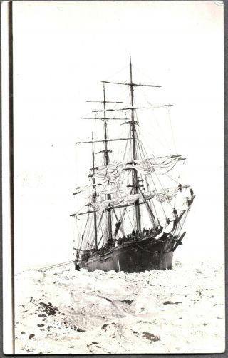 Vintage Rppc 1918 Sailing Ship George Curtis Seattle Washington Alaska Postcard