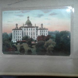 Vintage Postcard Blind Institute Louisville Ky