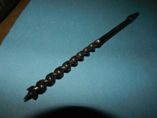 Vintage " Snell - Jennings No.  100,  6/16 " Auger Drill Bit 3/8 ",  Size 6