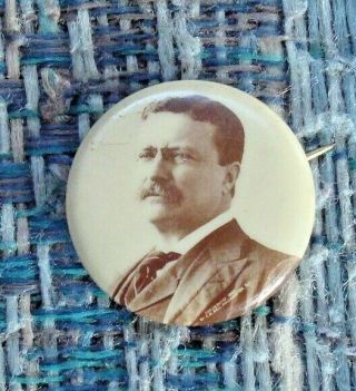 1904 Theodore Roosevelt Presidential Campaign Pinback Button