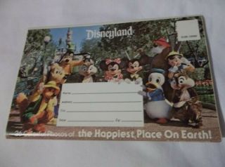 Vintage Souvenir Folder Postcards 26 Photos Of Disneyland Anaheim,  Ca