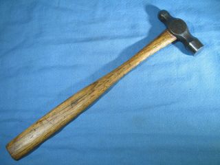 Vintage Flat Face Ball Peen Hammer 13 " Long 5 Oz Head Blacksmith Tool