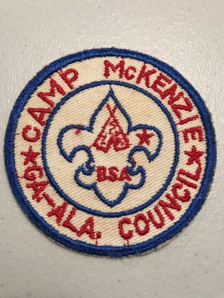 Bsa Vintage 50’s Boy Scout Camp Mckenzie Patch Ga Al S