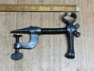 Rare Vintage Watch Makers Jewelers Bench Clamp 1/2” Vise