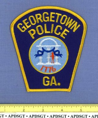 Georgetown Georgia Sheriff Police Patch State Seal
