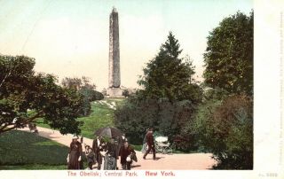 York City,  Ny,  The Obelisk,  Central Park,  Undivided Vintage Postcard G2453