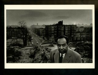 Black Americana Postcard Langston Hughes York City 1960 Photo By Newman
