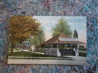 Put - In - Bay Oh Postcard 1914 Mammoth Cave Entrance