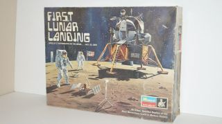 1970 Monogram Apollo 11 First Lunar Landing 1/48 Scale Model Kit No.  6872