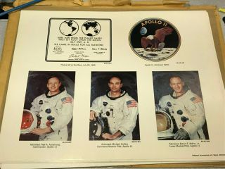Complete 1969 Set 12 Photo Prints 11x14 Apollo 11 Nasa Moon Landing