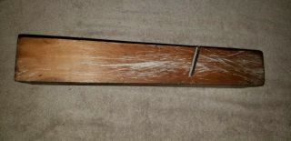 Vintage 16.  5 Inch Wood Plane blade has james usa on it 5