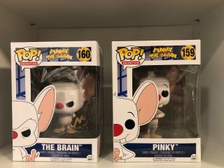 Pinky And The Brain Funko Pop Figures 159 And 160
