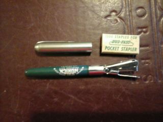 Vintage Duo - Fast Pocket Stapler Pen Shaped With Staples