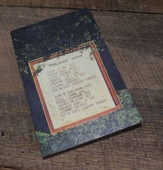 Vintage Postcard Philmont Hymn Boy Scouts Of America National Supply Poem