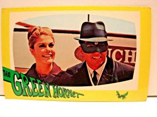 The Green Hornet Tv Show Postcard 1966 Van Williams & Wendy Wagner