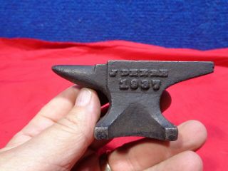 Antique Miniature Advertising Blacksmith Anvil 4.  J Deere 1937