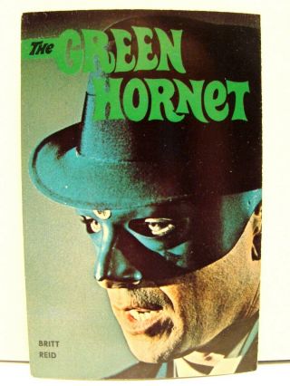 The Green Hornet Tv Show Vintage Postcard Britt Reid 1966