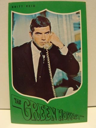 The Green Hornet Tv Show Vintage Postcard Britt Reid On Phone 1966